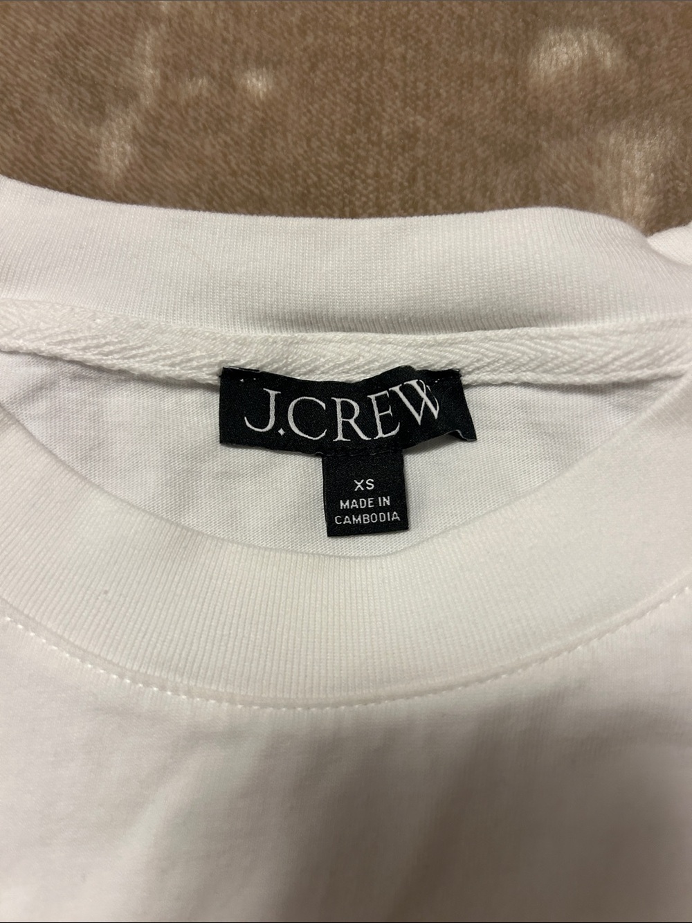 J. Crew White Short Sleeve Crewneck Tee - Picture 2 of 6